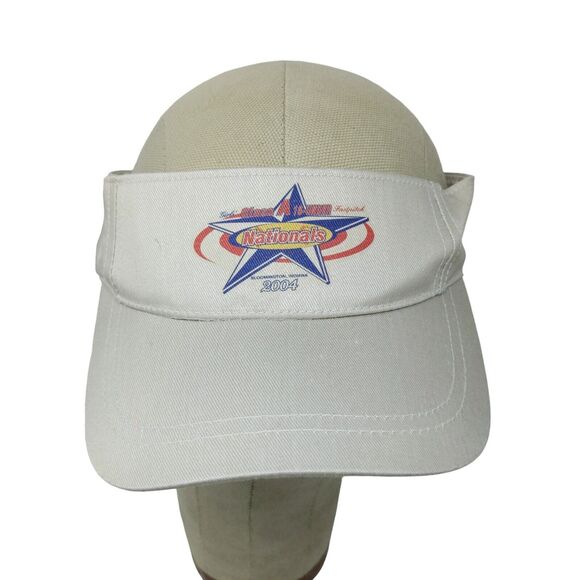 Head To Toe Mens Sun Visor Hat Vintage 2004 Girls Fastpitch Softball Nationals - Picture 1 of 10